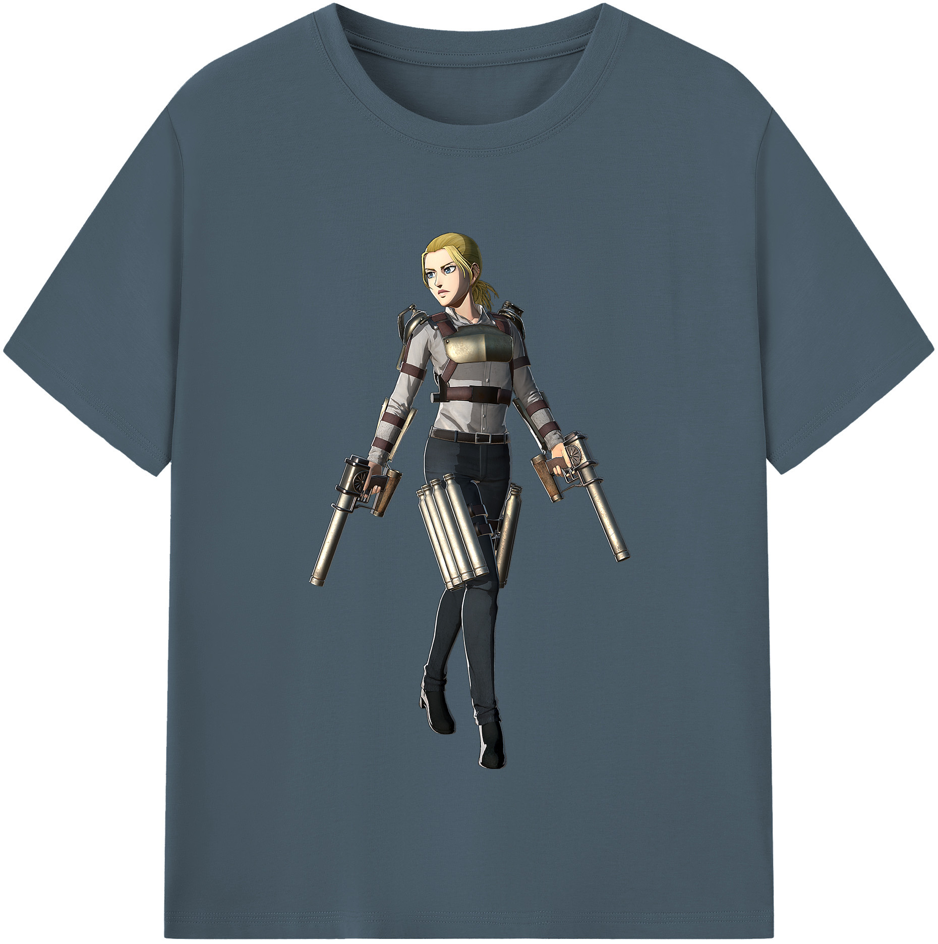 （画像用） 進撃の巨人 Attack on Titan 綿100％半袖Tシャツ（フロントプリント）